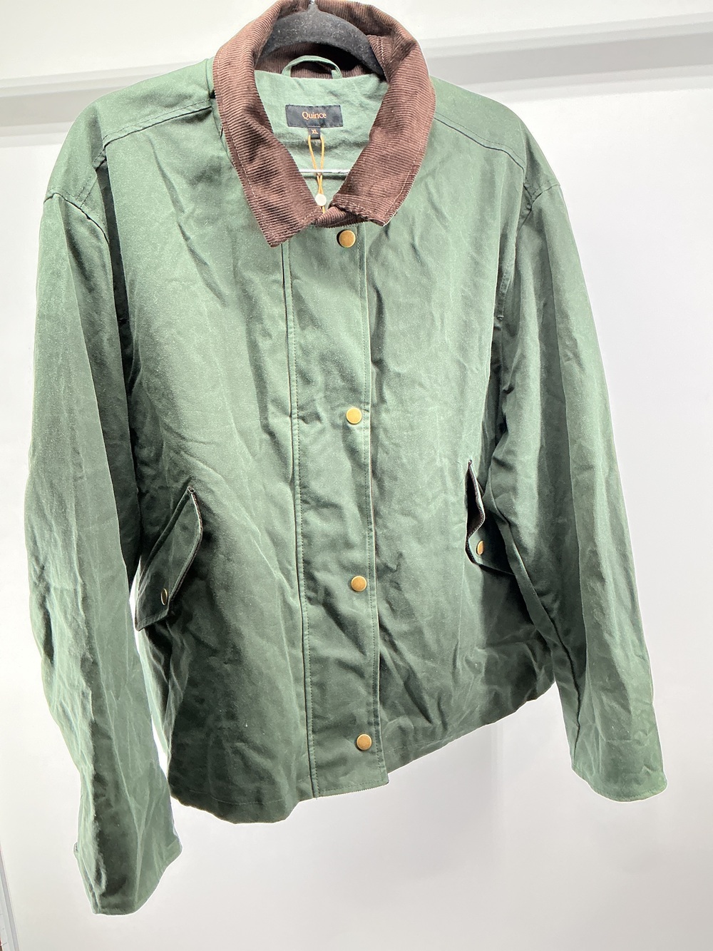 Organic Waxed Cotton Cropped Barn Jacket